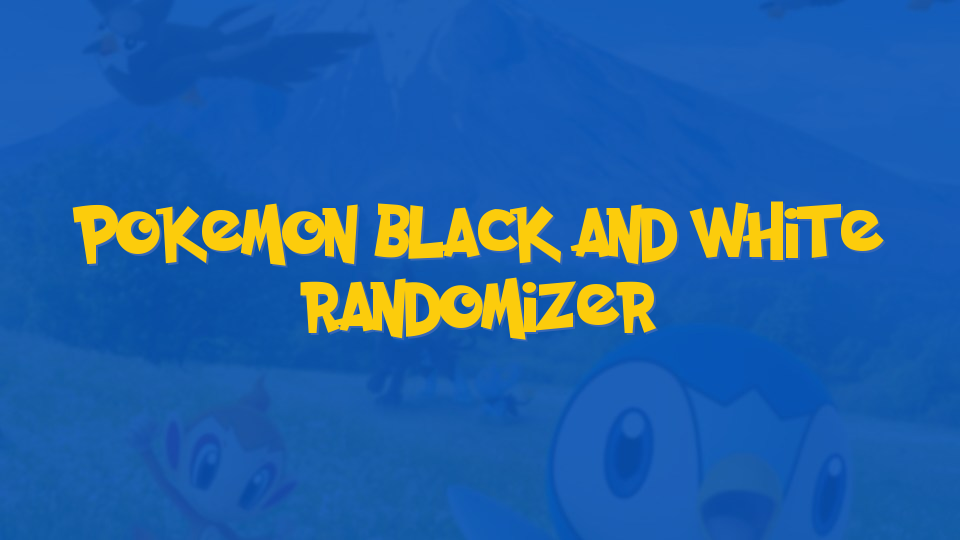 Pokemon Black And White Randomizer