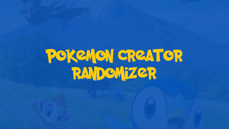 Pokemon Creator Randomizer
