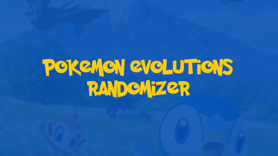 Pokemon Evolutions Randomizer