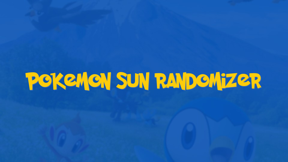 Pokemon Sun Randomizer