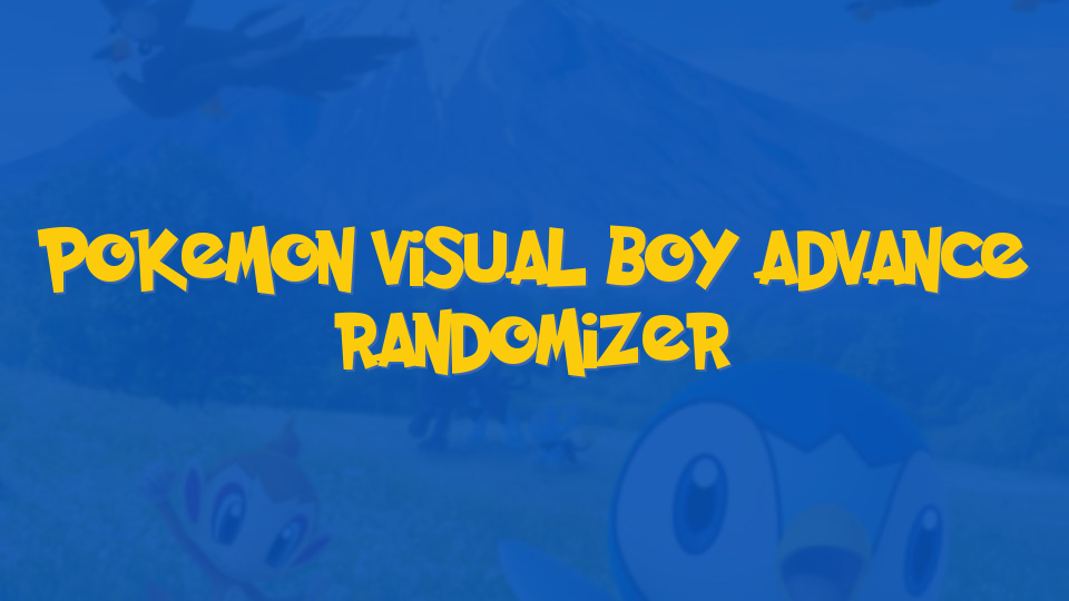 Pokemon Visual Boy Advance Randomizer